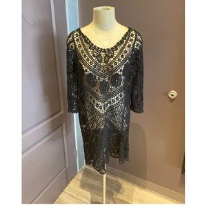 Crochet beach coverup/tunic